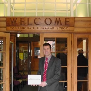 Harrogate Grammar School receive 1st prize in the Panel Warehouse ipad competition