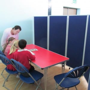 Mobile Folding Room Dividers - dividing space within school classrooms