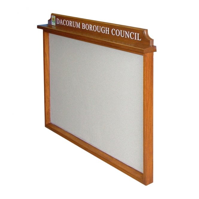 1 Bay, Unglazed 10 x A4 External Oak Noticeboard
