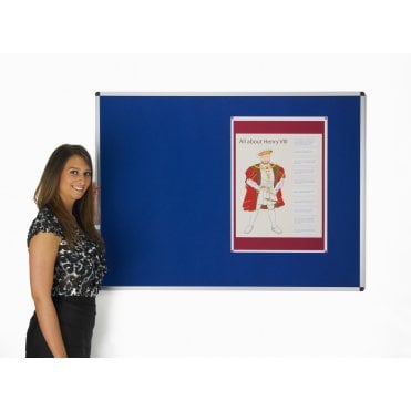 Budget Notice Board, Aluminium Frame, Felt Fabric