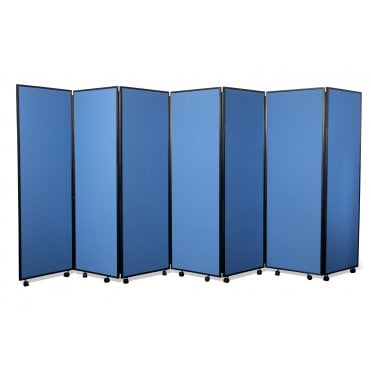 Classic Mobile Concertina Screen, 1800mm high, Nyloop Fabric 