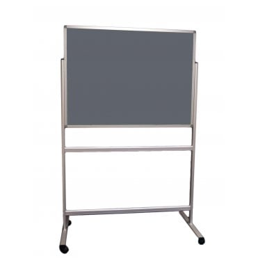 Combination Fixed Mobile Noticeboard / Whiteboard, Cara Fabric