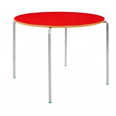 Crushed Bent Circular Classroom Table with PU Edge