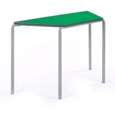 Crushed Bent Trapezoidal Classroom Table with PU Edge