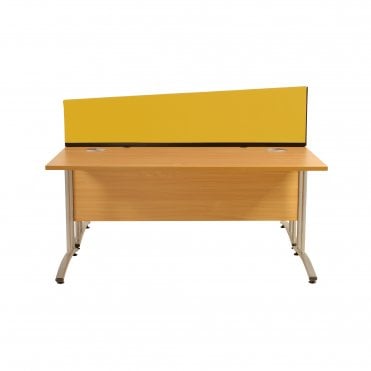 Desk Dividers, Angled 1200mm x 400mm x 300mm, Fiesta Fabric