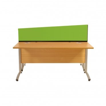 Desk Dividers, Angled 1800mm x 400mm x 300mm, Fiesta Fabric