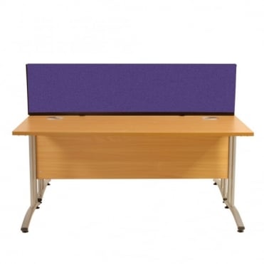 Desk Mounted Partition 1800mm w x 400mm x 400mm h, Woolmix Fabric