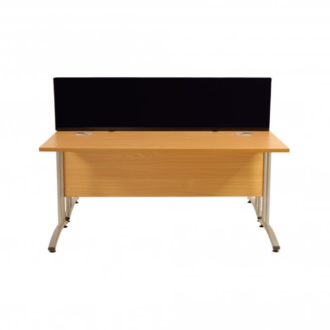 Desk Mounted Partitions 1500mm w x 400mm x 400mm h, Woolmix Fabric