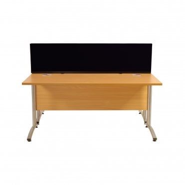 Desk Mounted Partitions 1500mm w x 400mm x 400mm h, Woolmix Fabric