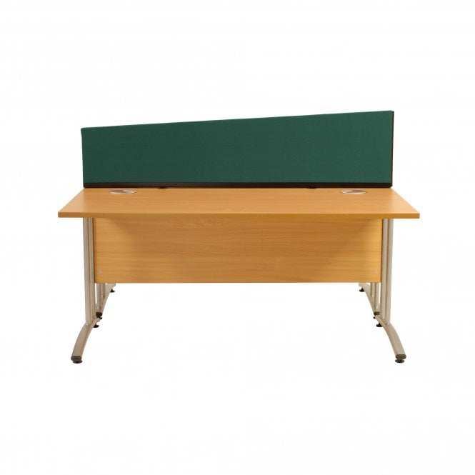 Desk Screen, Angled, 1400mm x 400mm x 300mm, Woolmix Fabric