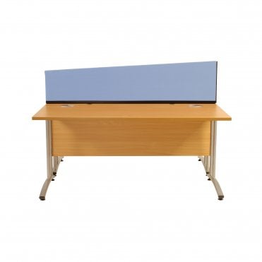 Desk Screen Dividers, Angled, 1200mm x 400mm x 300mm, Woolmix Fabric