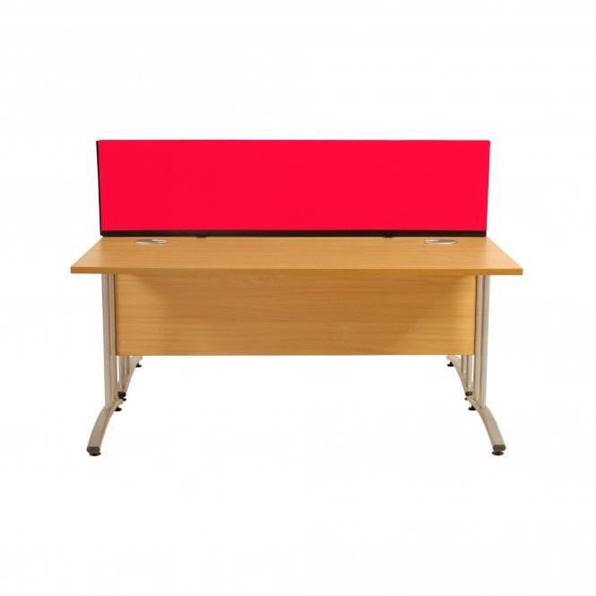 Desk Screen Dividers, Straight 1500mm x 400mm x 400mm, Fiesta Fabric