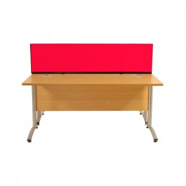 Desk Screen Dividers, Straight 1500mm x 400mm x 400mm, Fiesta Fabric