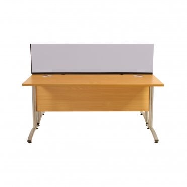 Desk Screen Dividers Straight 1500mm x 400mm x 400mm Woolmix Fabric