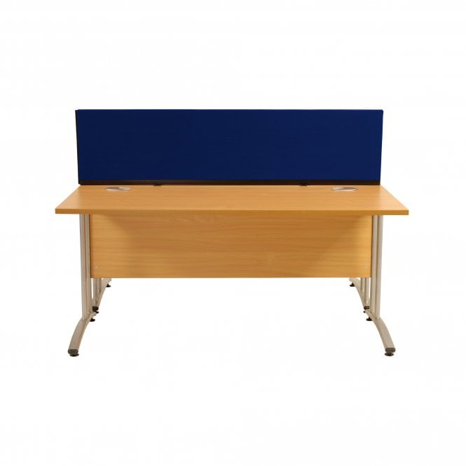 Desk Screen Dividers, Straight 1600mm x 400mm x 400mm, Fiesta Fabric