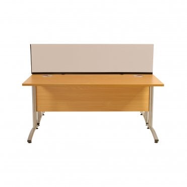 Desk Screen Dividers, Straight, 1600mm x 400mm x 400mm, Woolmix Fabric