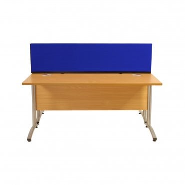 Desk Screen, Straight, 1400mm x 400mm x 400mm, Woolmix Fabric