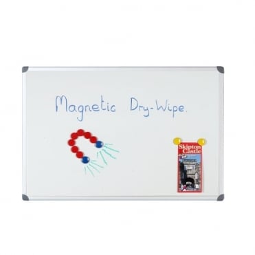 Dry Wipe Board, Aluminium Frame, Magnetic Surface
