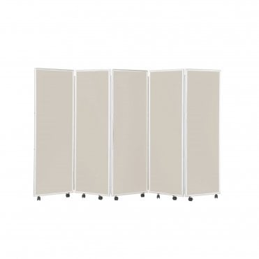 Easy Clean Mobile Concertina Room Divider 1500mm High