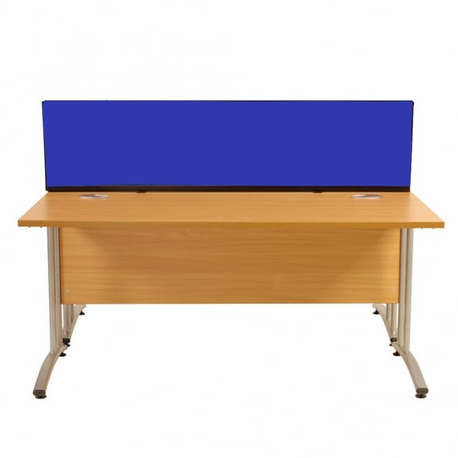 Economy Desk Mounted Partitions 1200mm w x 400mm x 400mm h, Nyloop Fabric