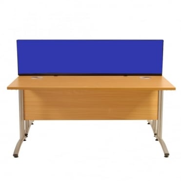 Economy Desk Mounted Partitions 1200mm w x 400mm x 400mm h, Nyloop Fabric