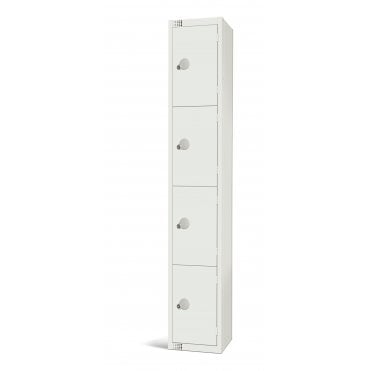Elite White Lockers Four Door