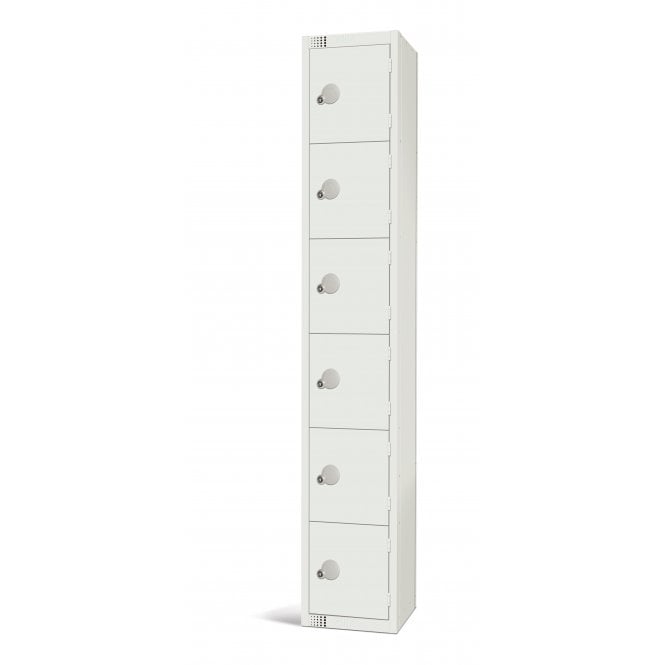 Elite White Lockers Six Door