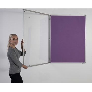 Fire Safe Aluminium Frame Tamperproof Polycolour Notice Board 