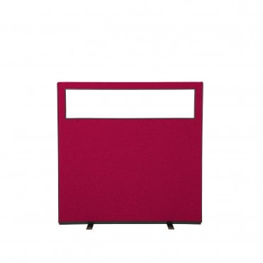 Glazed Office Partition 1200mm w x 1200mm h, nyloop fabric