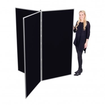 Jumbo Slimflex Display Boards, 3 Panel with Grey Plastic Frame