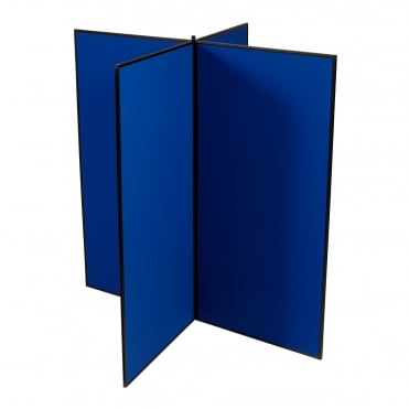 Jumbo Slimflex Display Boards, 4 Panel with Black Plastic Frame