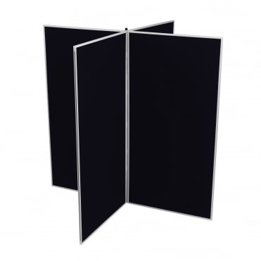 Jumbo Slimflex Display Boards, 4 Panel with Grey Plastic Frame