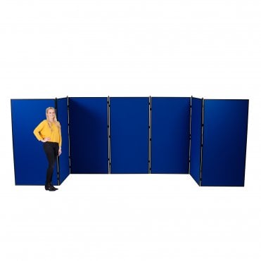 Jumbo Slimflex Display Boards, 7 Panel with Black Plastic Frame