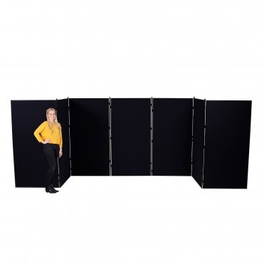 Jumbo Slimflex Display Boards, 7 Panel with Grey Plastic Frame