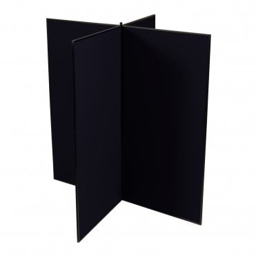Large Display Boards, Black 4 Panel From Panel Warehouse