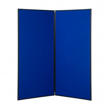 Large Folding Display Boards, Blue 2 Panel From Panel Warehouse