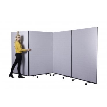 Large Triple Plus Screen, Woolmix Fabric