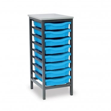 Metal Frame 8 Tray Storage Unit