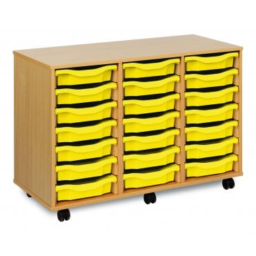 Mobile 21 Shallow Tray Storage Unit