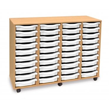 Mobile 40 Shallow Tray Storage Unit