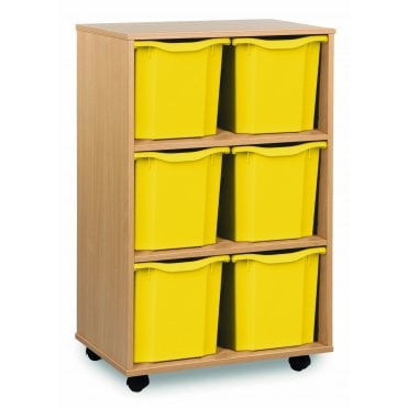 Mobile 6 Jumbo Tray Storage Unit