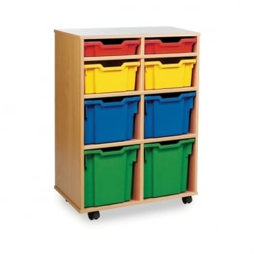 Mobile 8 Variety Tray Storage Unit