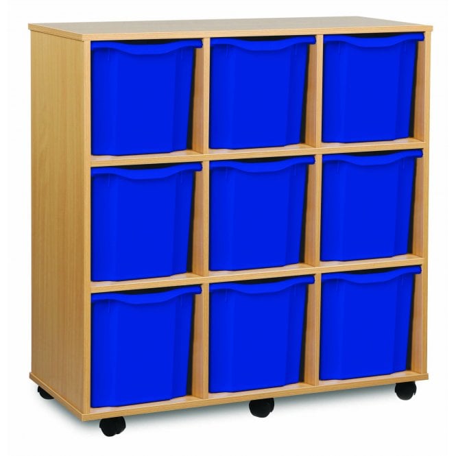 Mobile 9 Jumbo Tray Storage Unit