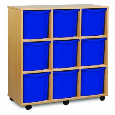 Mobile 9 Jumbo Tray Storage Unit