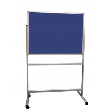 Mobile Fixed Double Sided Notice Board, Cara Fabric
