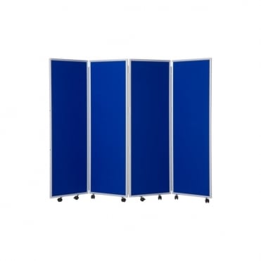 Mobile Folding Room Divider 1500mm high Nyloop Fabric