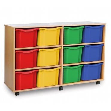 Mobile Storage Unit with 12 Extra Deep Trays