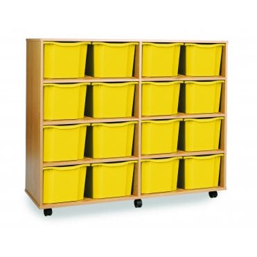 Mobile Storage Unit with 16 Extra Deep Trays