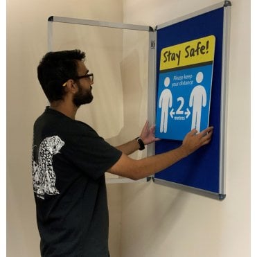 Next Day Delivery Economy Felt Tamperproof Noticeboard