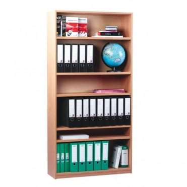 Open Bookcase with 1 Fixed and 4 Adjustable Shelves 1800mm H
